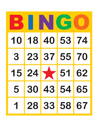 a bingo scorecard